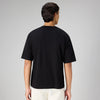 Boxy Oversized Crewneck T-shirt - Pitch Black