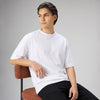 Boxy Oversized Crewneck T-shirt - Polar White