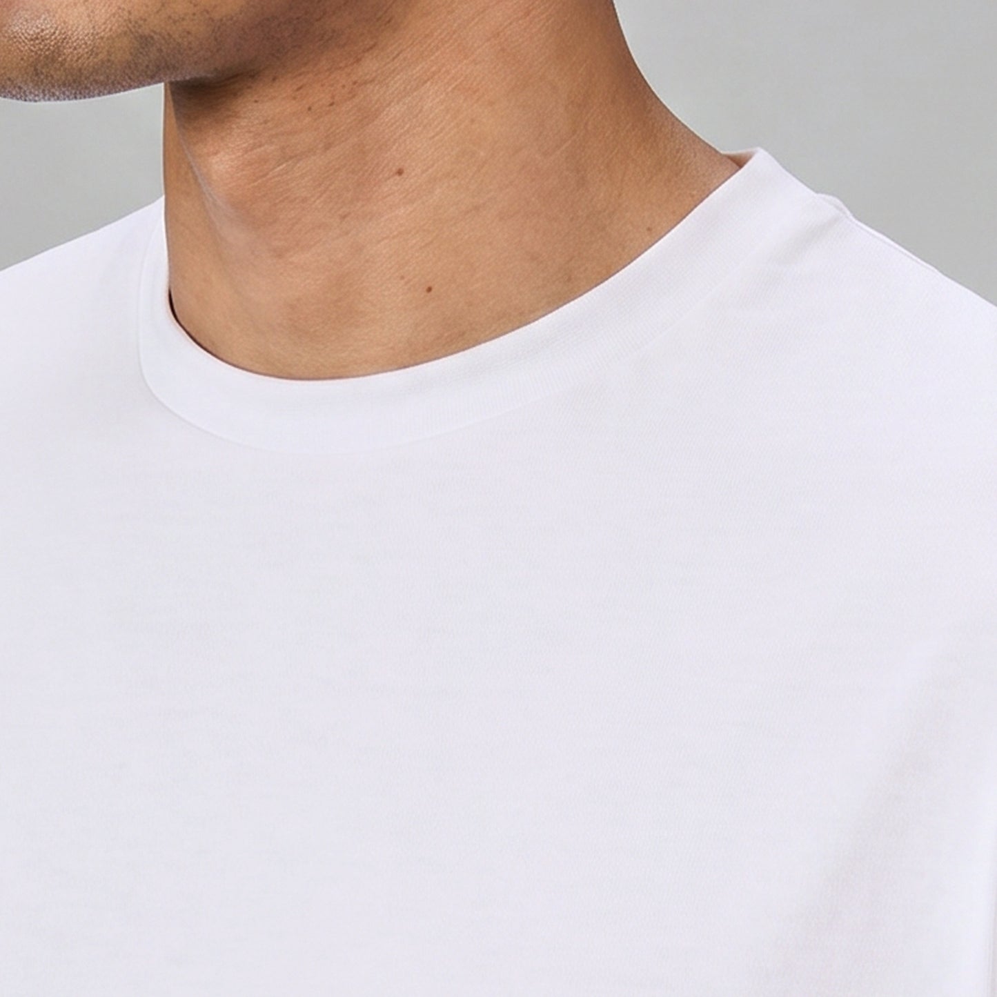 Boxy Oversized Crewneck T-shirt - Polar White