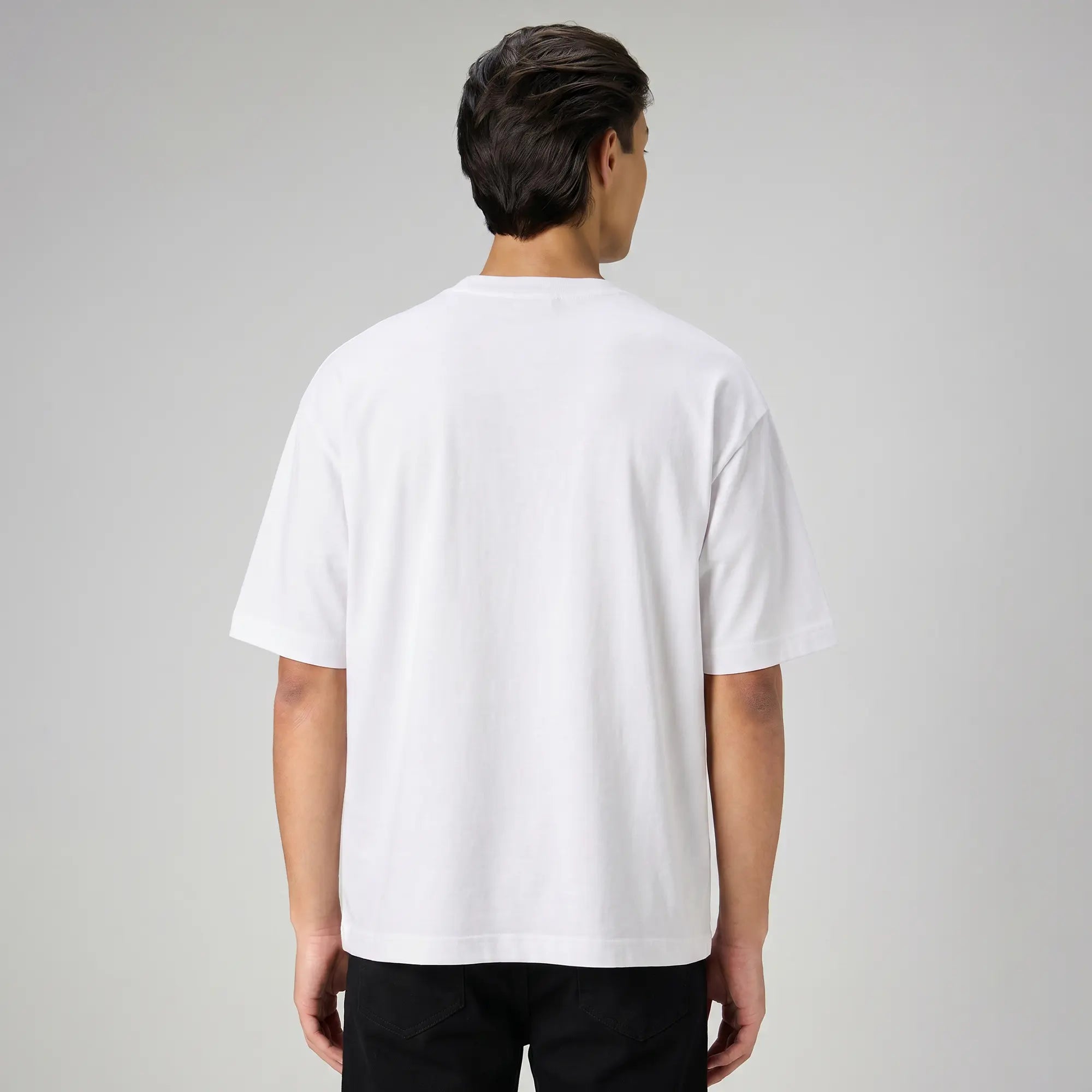 Boxy Oversized Crewneck T-shirt - Polar White