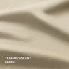 Textured Wide-Straight Fit Cargo Pants - Creamy Tan