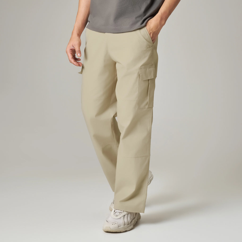 Textured Wide-Straight Fit Cargo Pants - Creamy Tan – XYXX Apparels