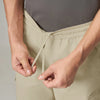 Textured Wide-Straight Fit Cargo Pants - Creamy Tan