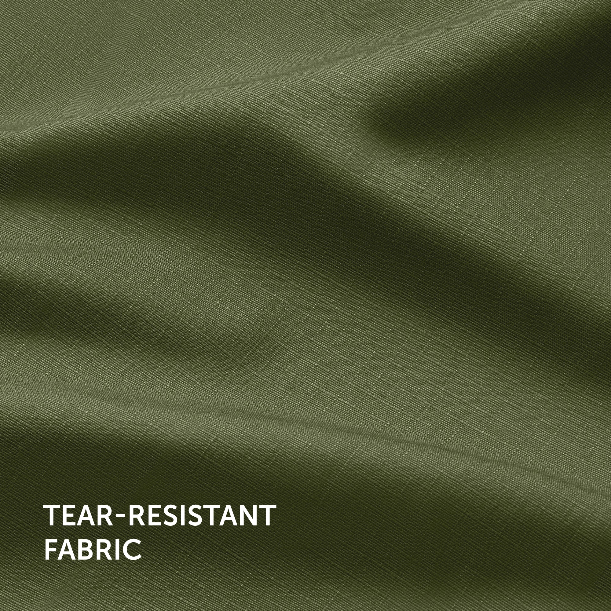Textured Wide-Straight Fit Cargo Pants - Olive Green