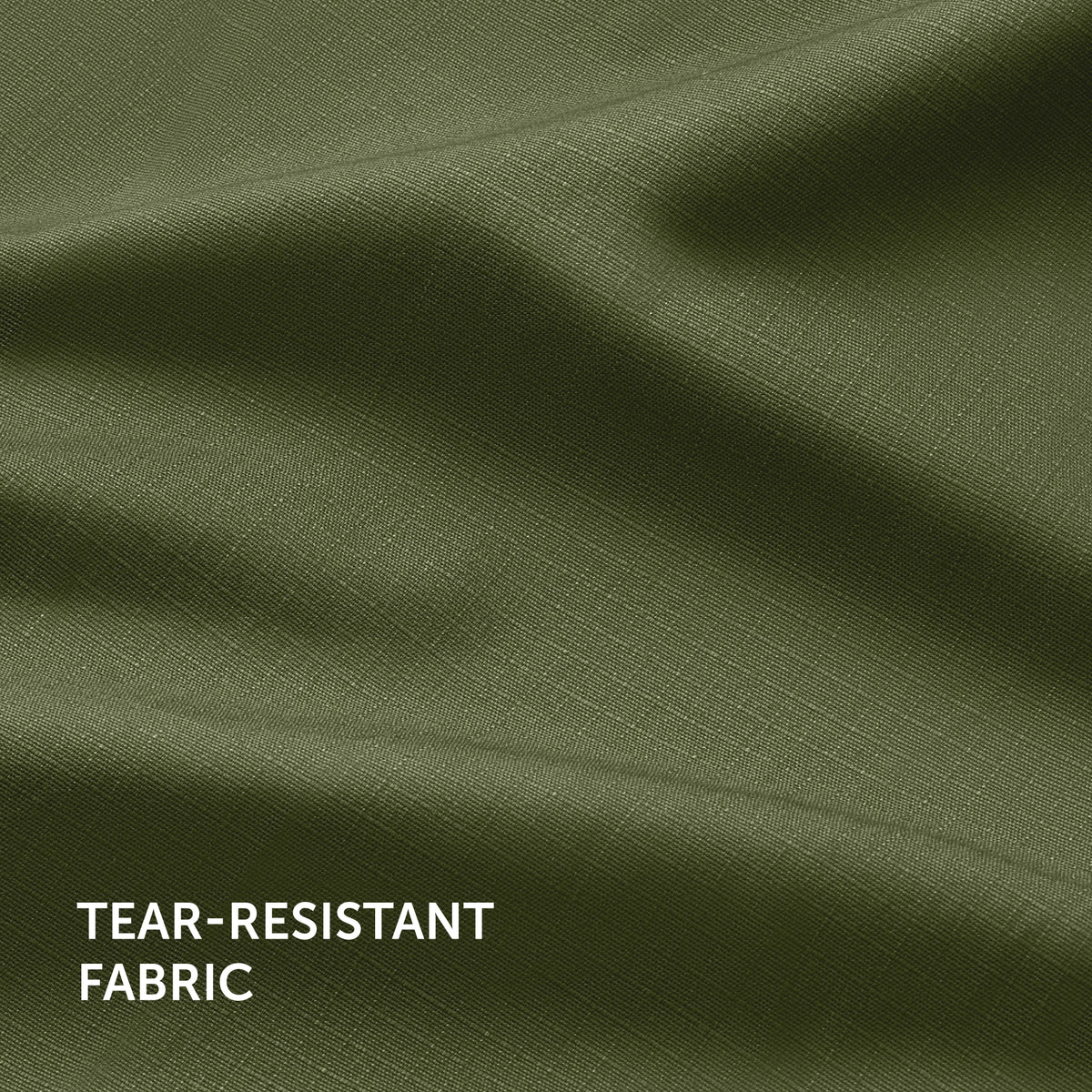 Textured Wide-Straight Fit Cargo Pants - Olive Green