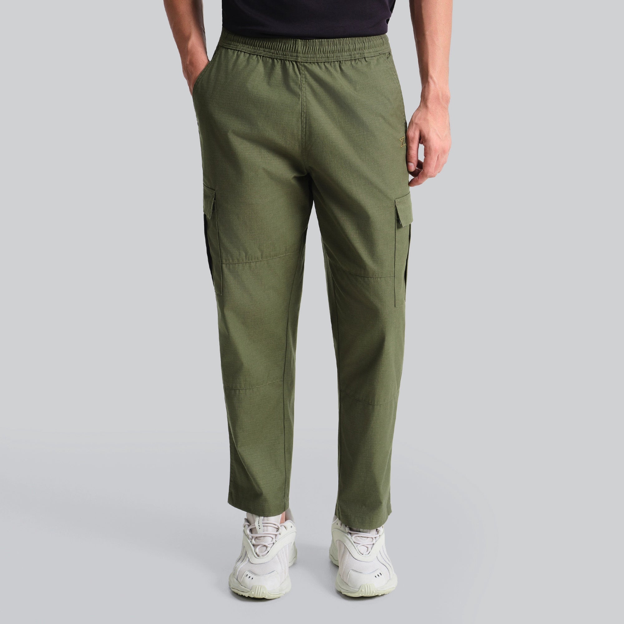 Rove Relaxed Fit Ripstop Cargo Pants - Olive Green