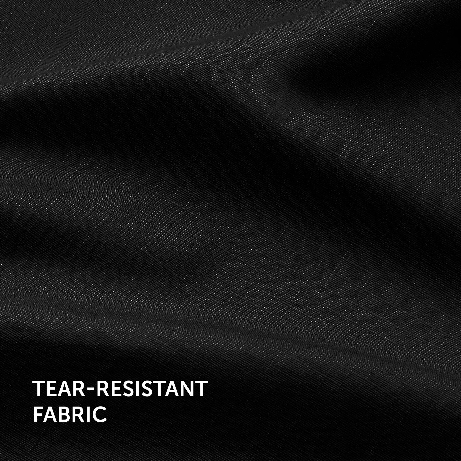 Textured Wide-Straight Fit Cargo Pants - Onyx Black