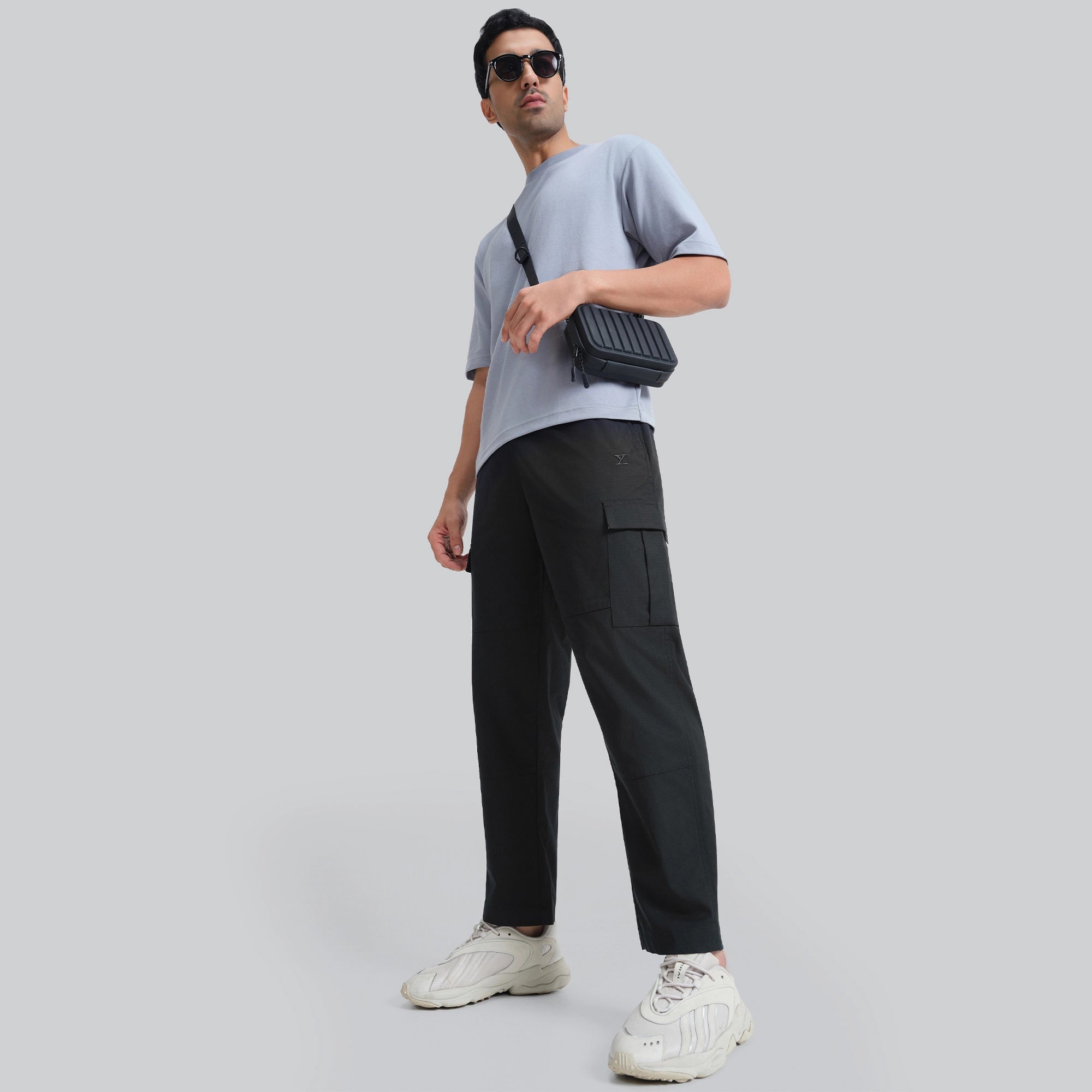 Rove Relaxed Fit Ripstop Cargo Pants - Onyx Black