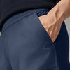 Textured Wide-Straight Fit Cargo Pants - Midnight Blue