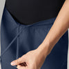 Textured Wide-Straight Fit Cargo Pants - Midnight Blue