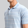 Linea Cotton Polo T-shirt - Sky Blue
