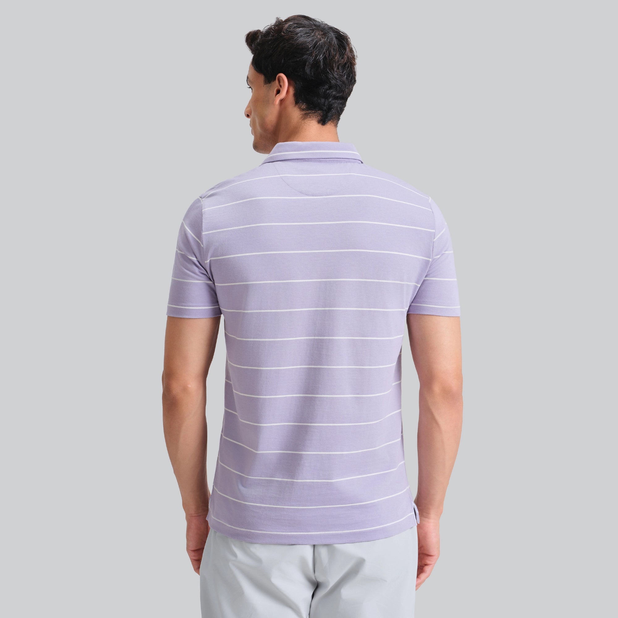 Linea Cotton Polo T-shirt - Misty Lilac