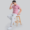 Linea Cotton Polo T-shirt - Dusty Pink