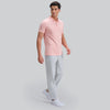 Linea Cotton Polo T-shirt - Coral Pink