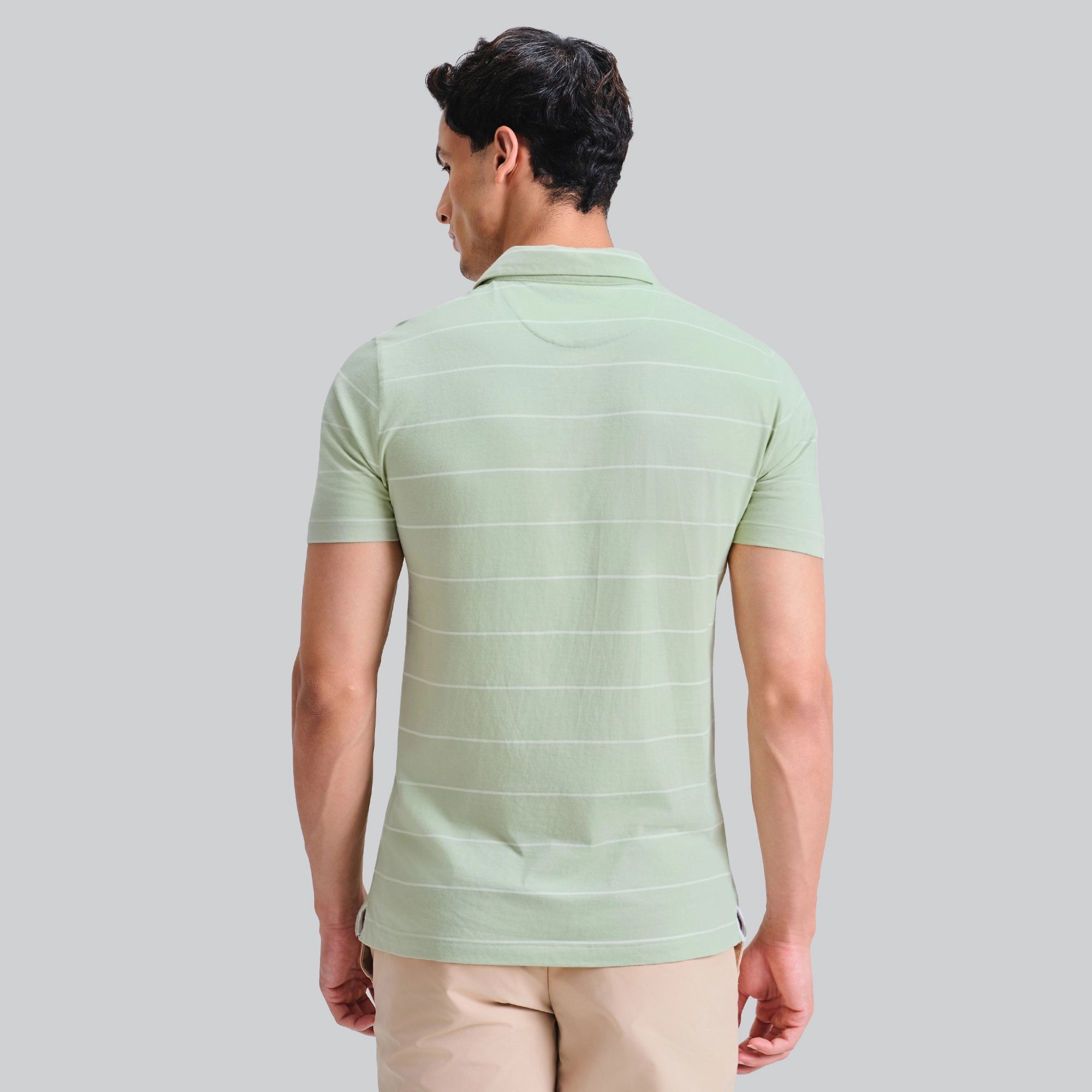 Linea Cotton Polo T-shirt - Pistachio Green