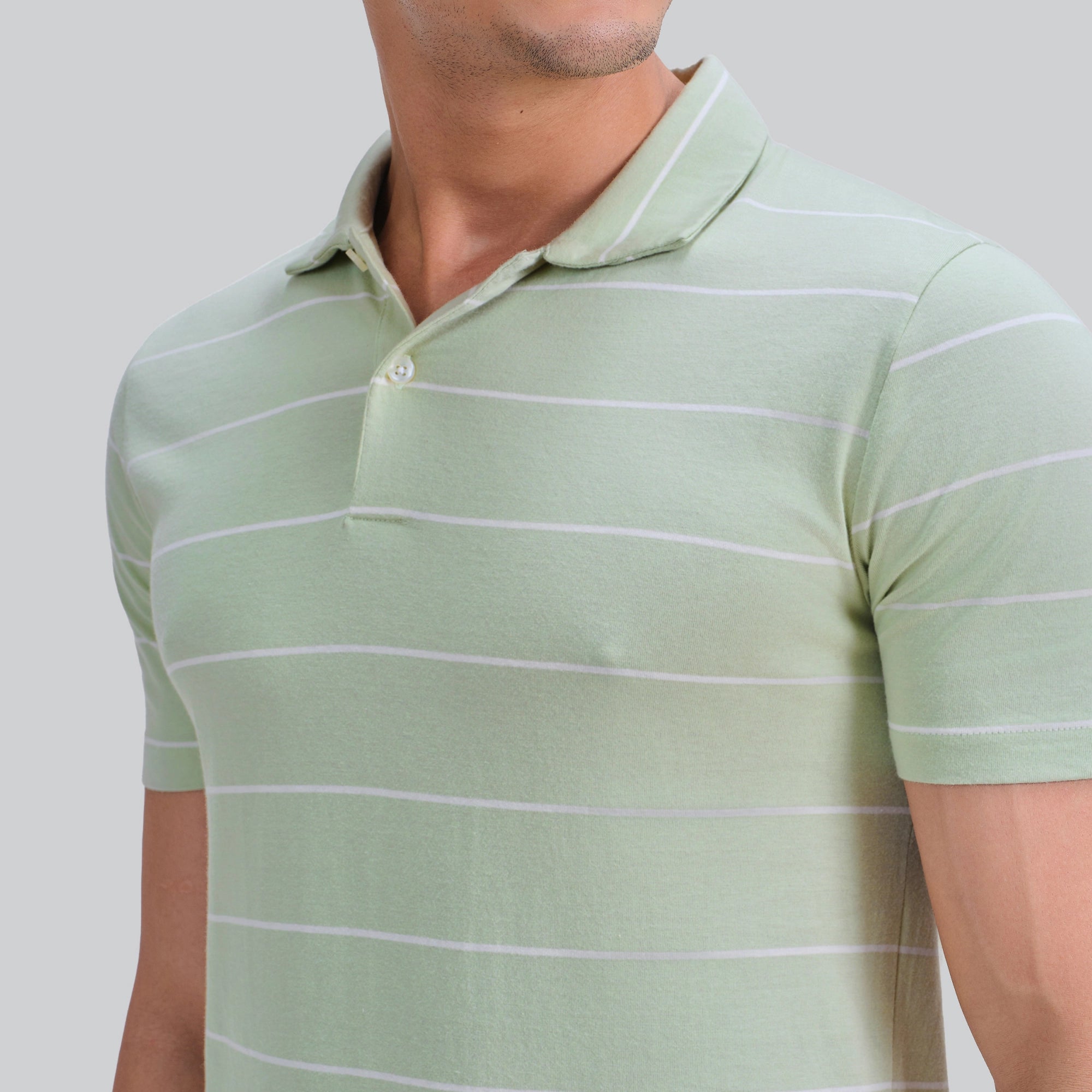 Linea Cotton Polo T-shirt - Pistachio Green
