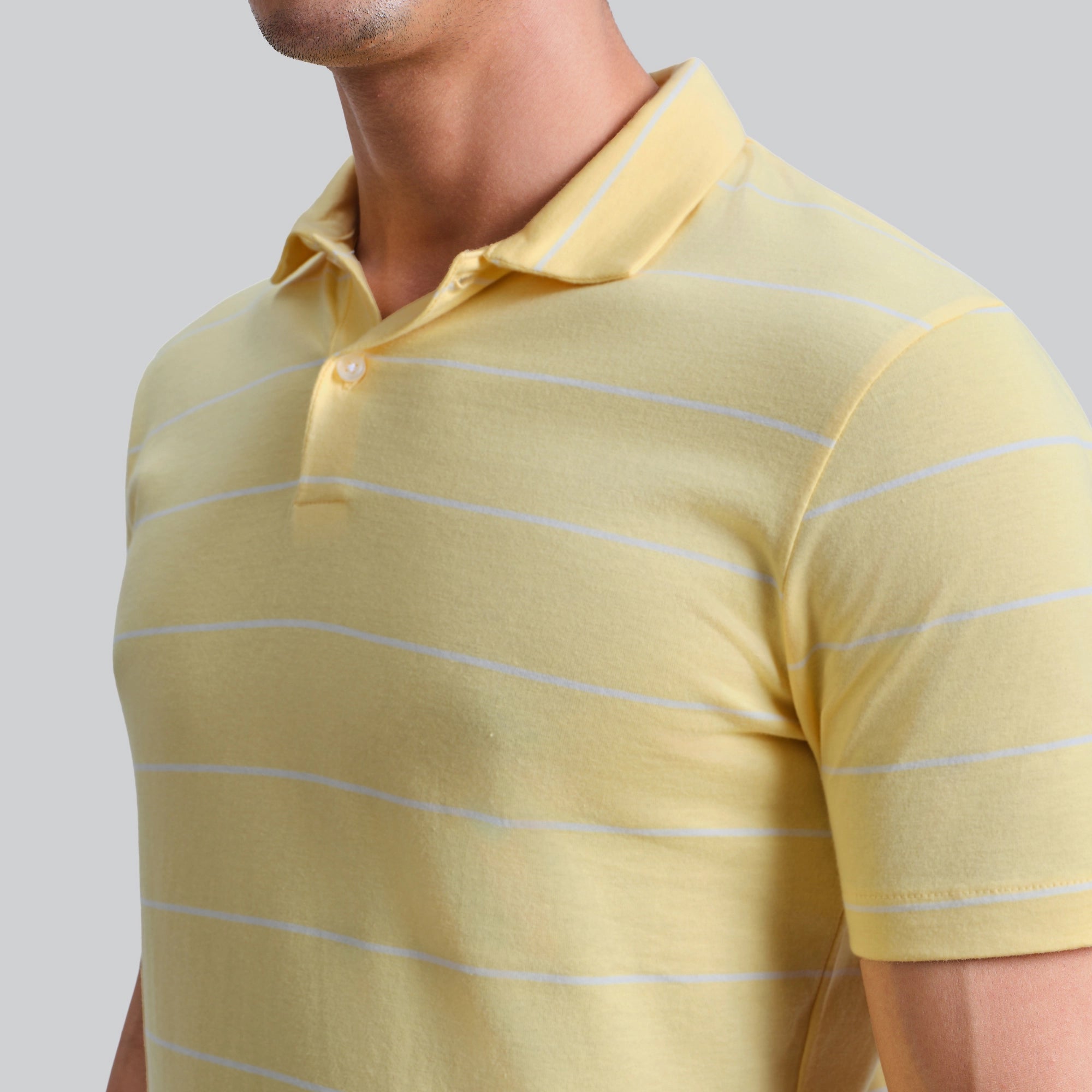 Linea Cotton Polo T-shirt - Butter Yellow