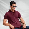 Supima Cotton Slim Fit Polo - Merlot Maroon