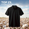 Supima Cotton Slim Fit Polo - Black Knight