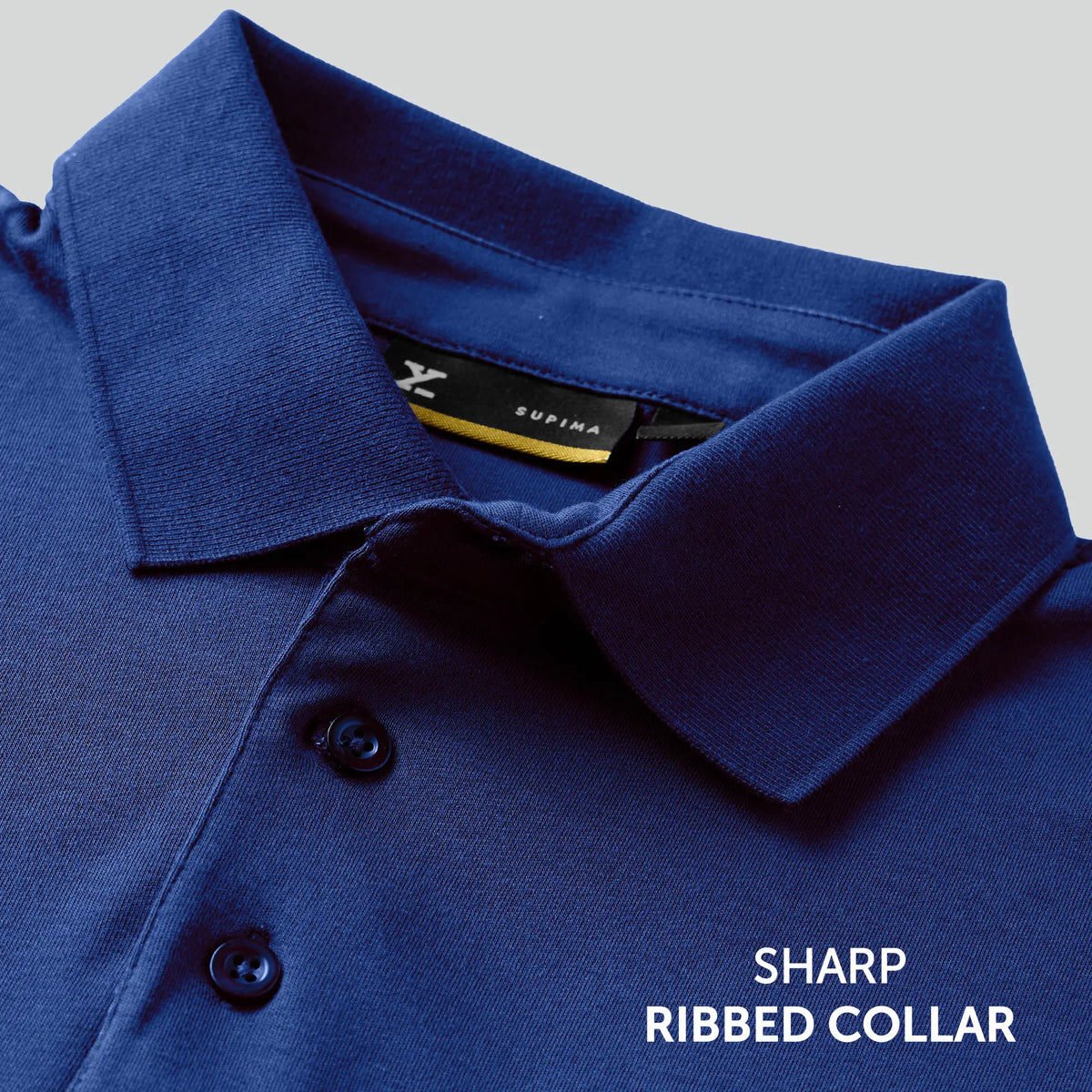 Supima Cotton Slim Fit Polo - Midnight Blue