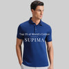 Supima Cotton Slim Fit Polo - Midnight Blue