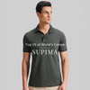 Supima Cotton Slim Fit Polo - Storm Grey
