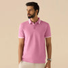 Pique Polo T-shirt - Vintage Pink