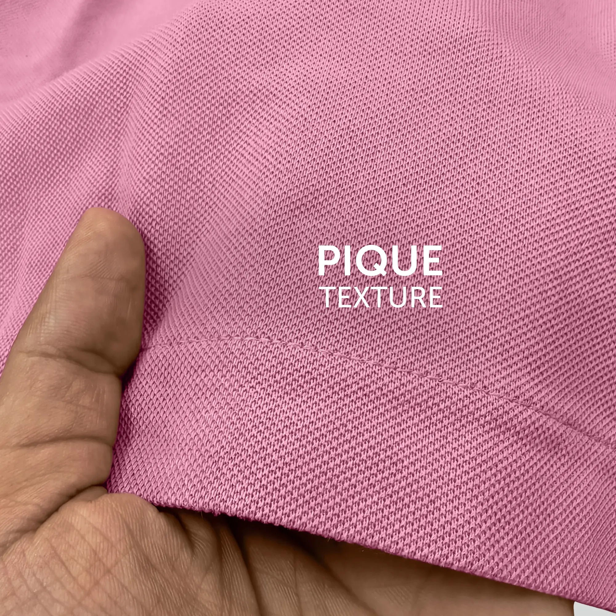 Pique Polo T-shirt - Vintage Pink