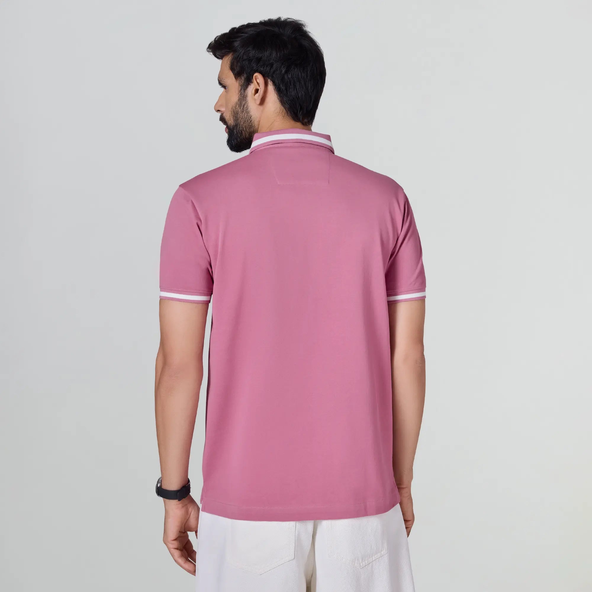 Pique Polo T-shirt - Vintage Pink
