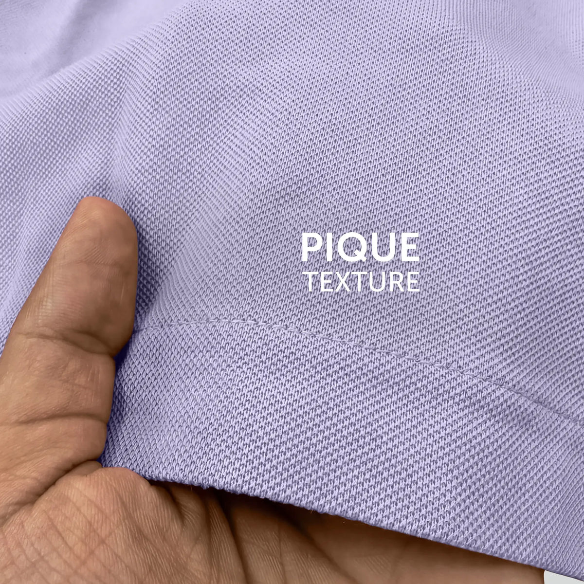 Pique Polo T-shirt - Purple Mist