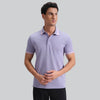 Pique Polo T-shirt - Purple Mist_front