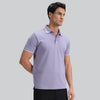 Pique Polo T-shirt - Purple Mist_side