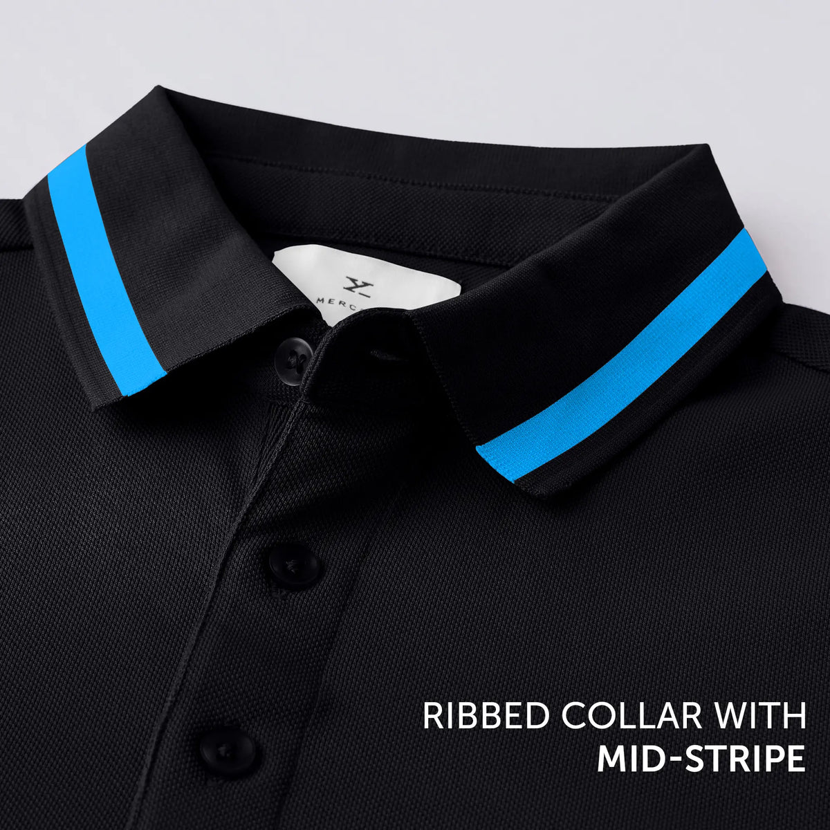 Pique Polo T-shirt - Black Knight