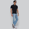Pique Polo T-shirt - Black Knight