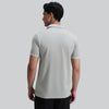 Pique Polo T-shirt - Grey Mist_back