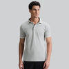 Pique Polo T-shirt - Grey Mist_front