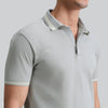 Pique Polo T-shirt - Grey Mist_zoom