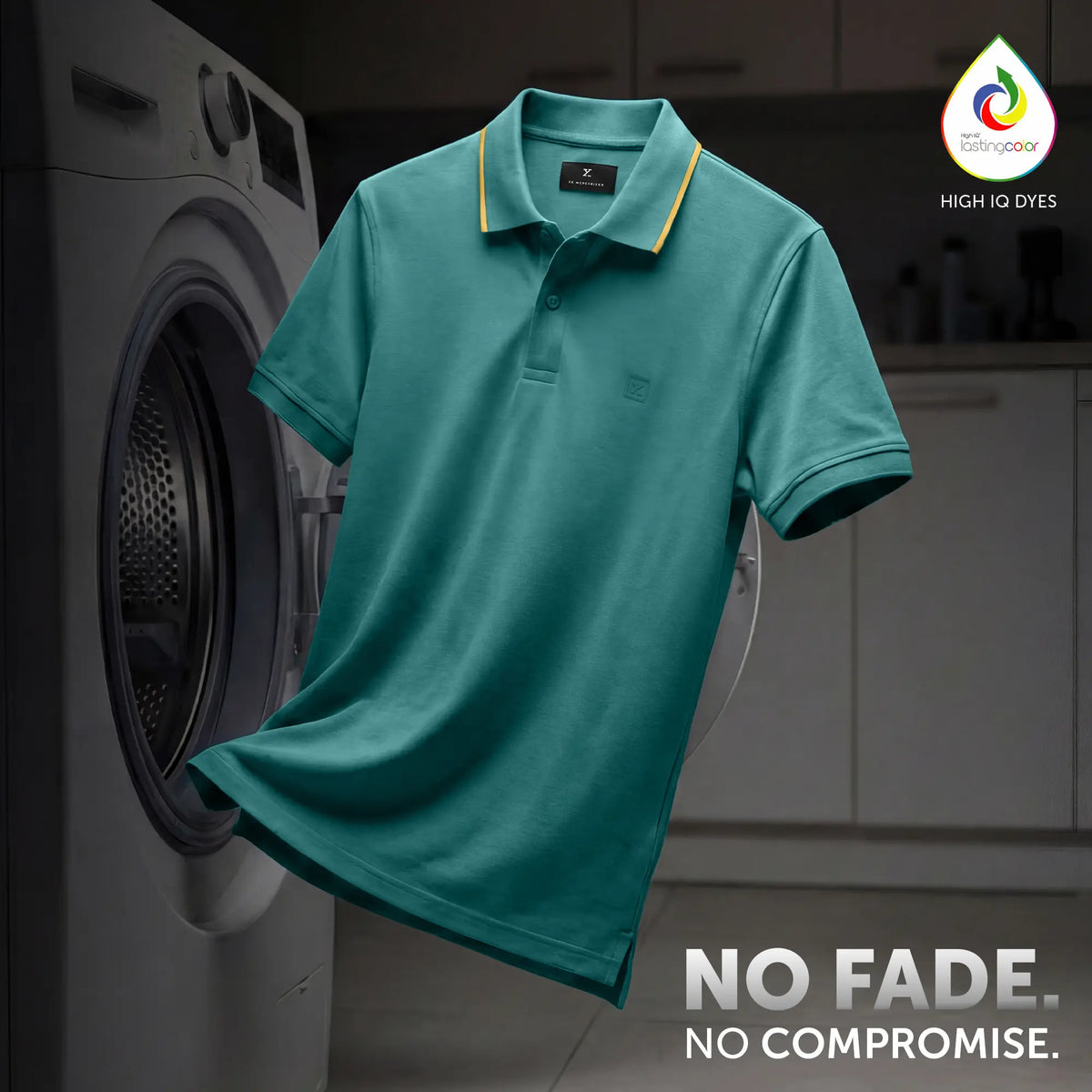 Pique Polo T-shirt - Aqua Green