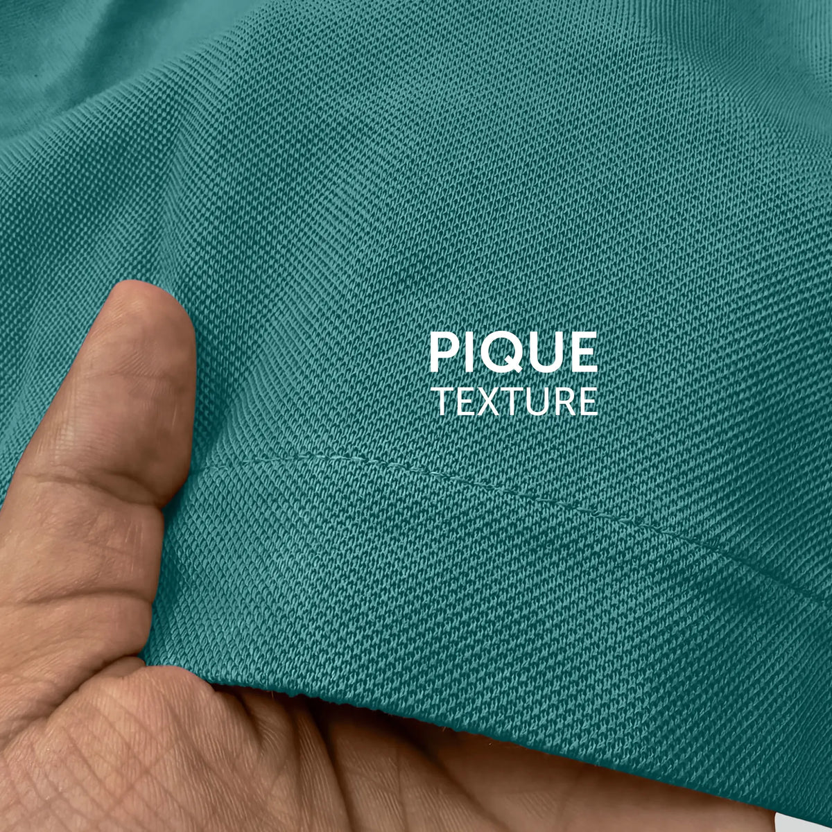 Pique Polo T-shirt - Aqua Green
