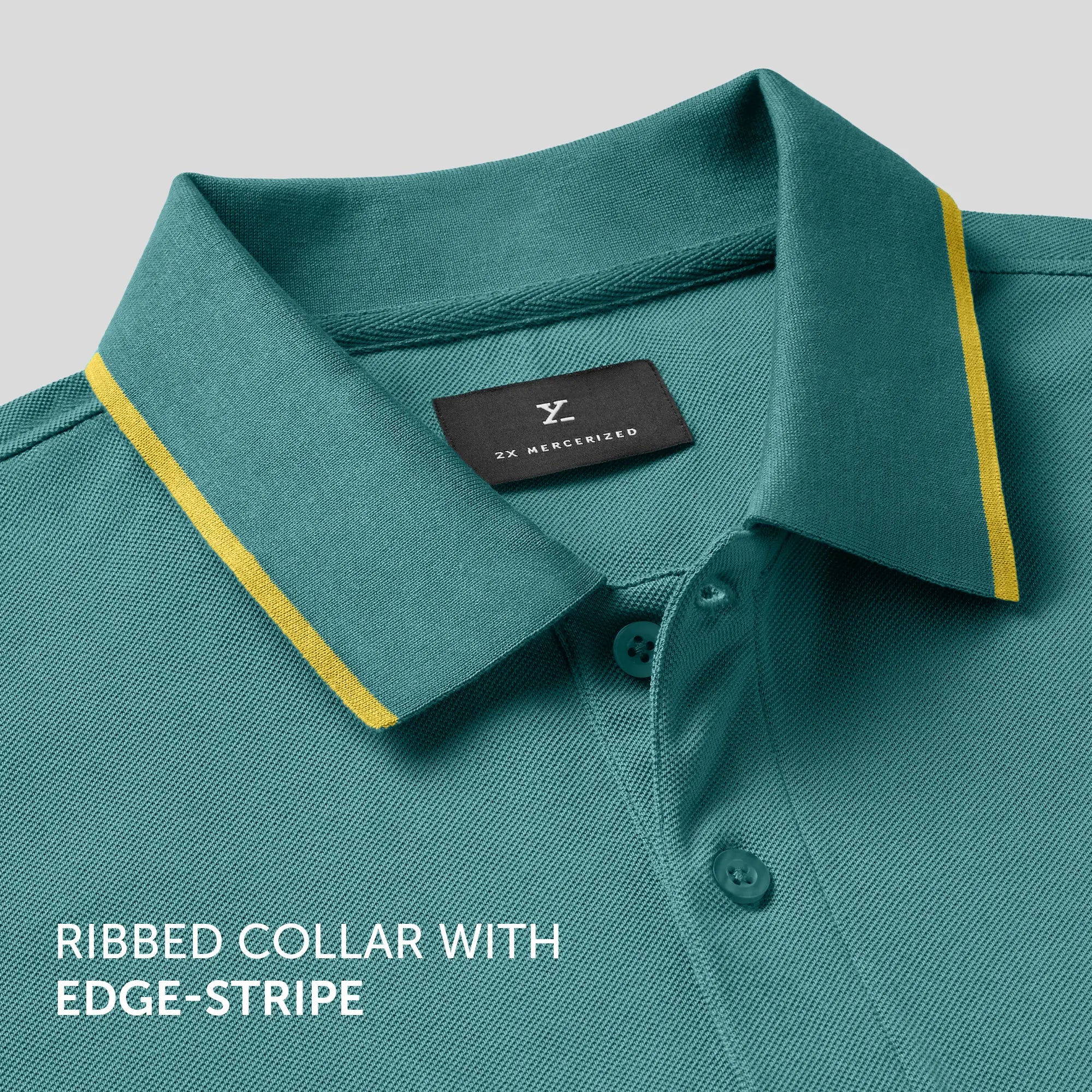 Pique Polo T-shirt - Aqua Green
