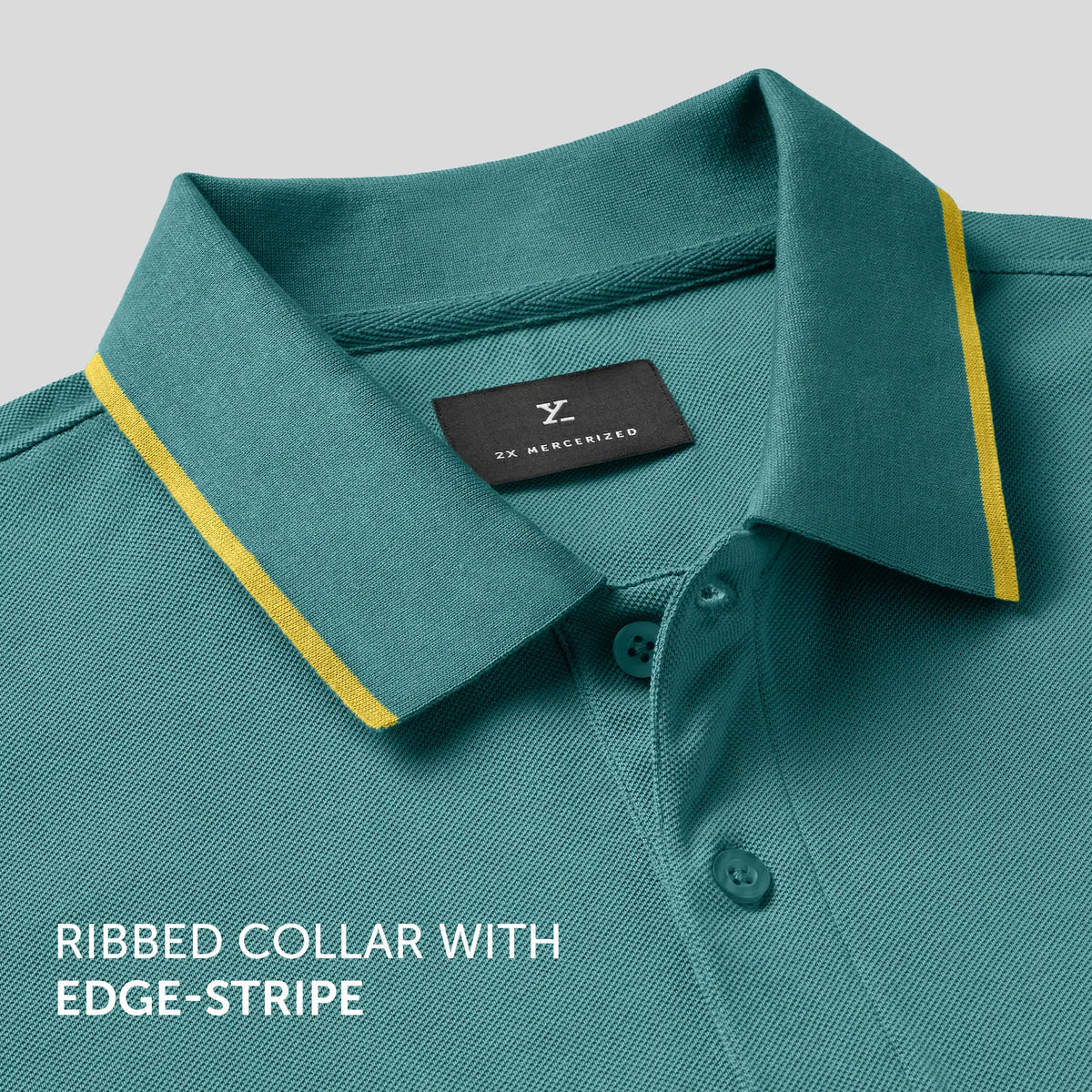 Pique Polo T-shirt - Aqua Green