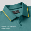 Pique Polo T-shirt - Aqua Green