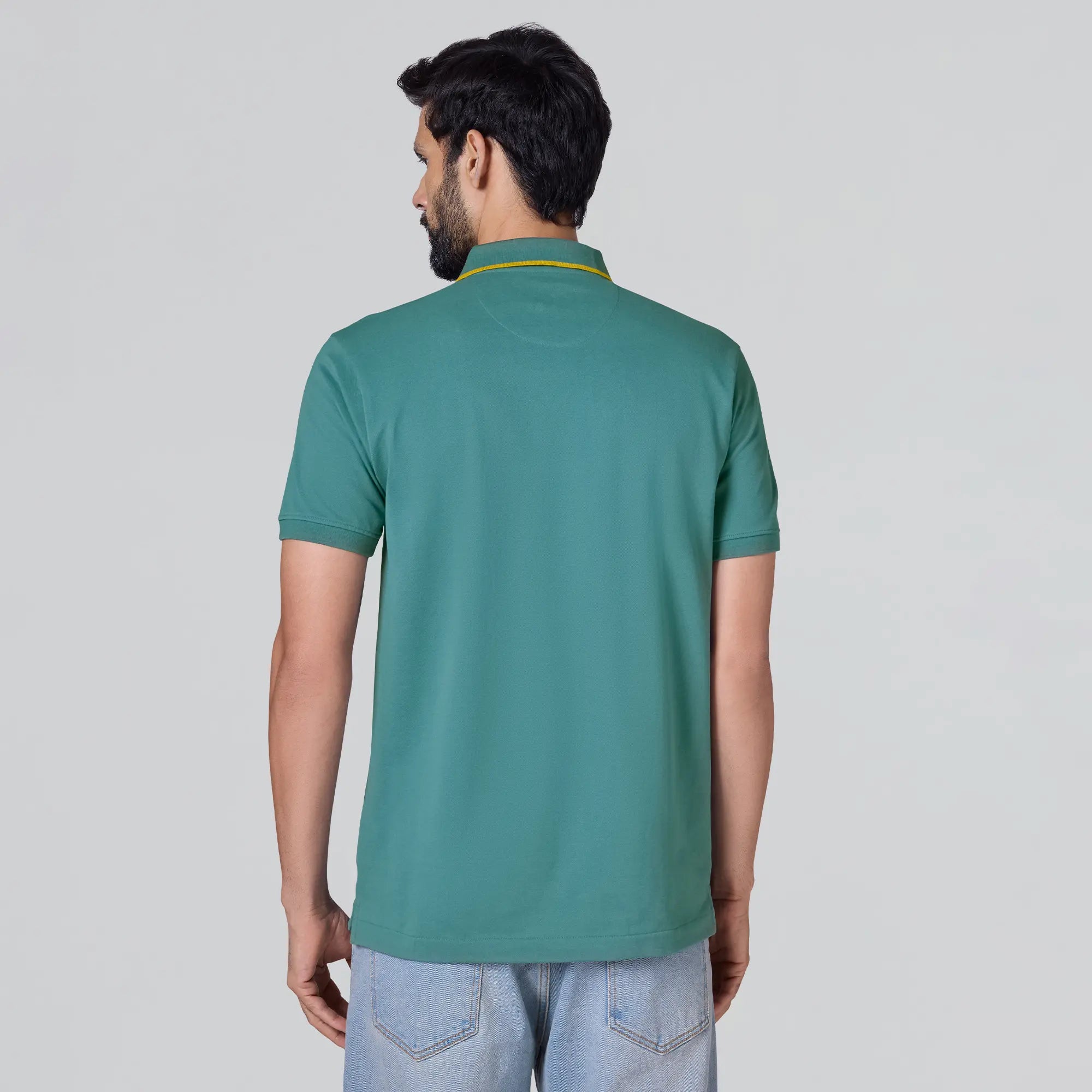 Pique Polo T-shirt - Aqua Green