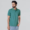 Pique Polo T-shirt - Aqua Green