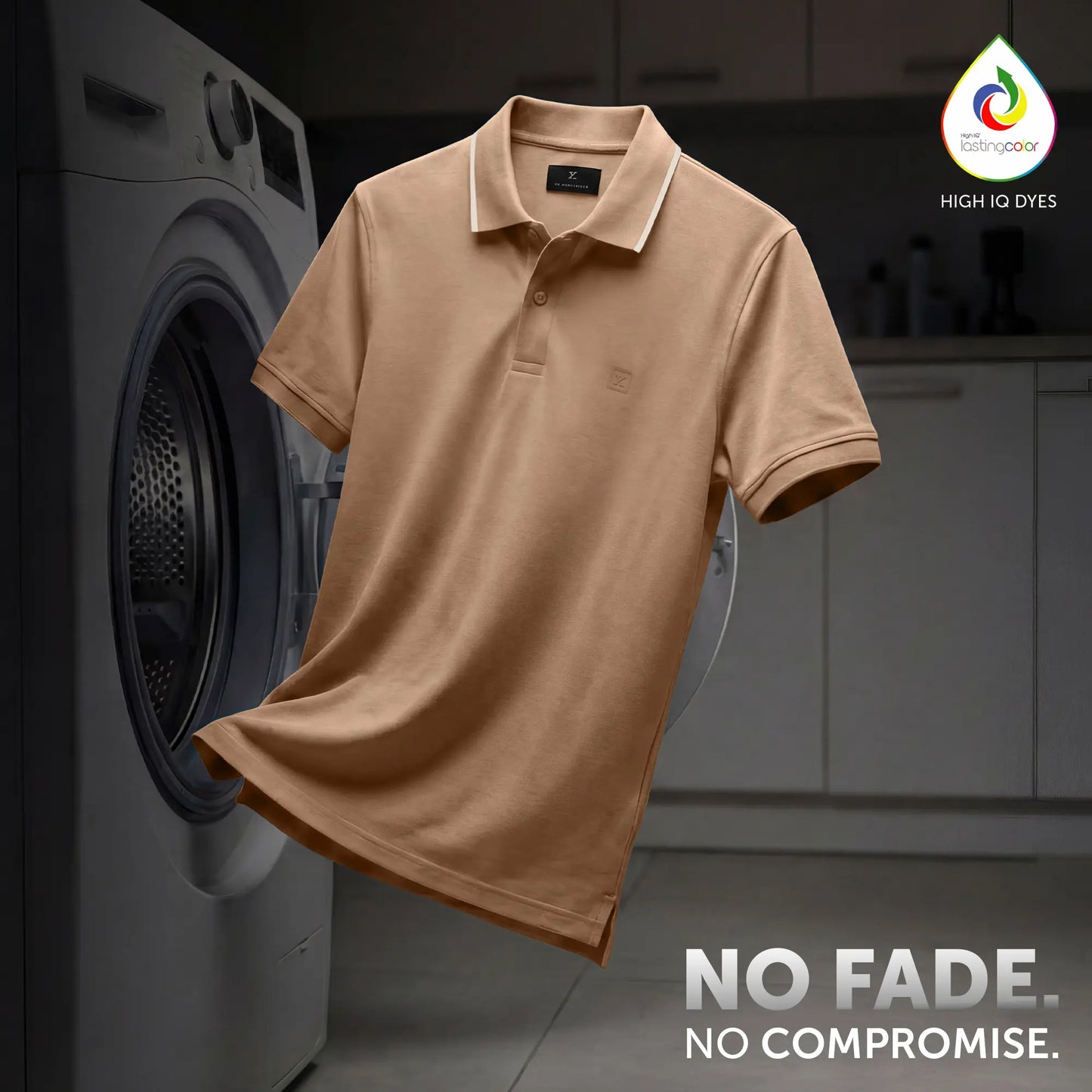 Pique Polo T-shirt - Mocha Brown