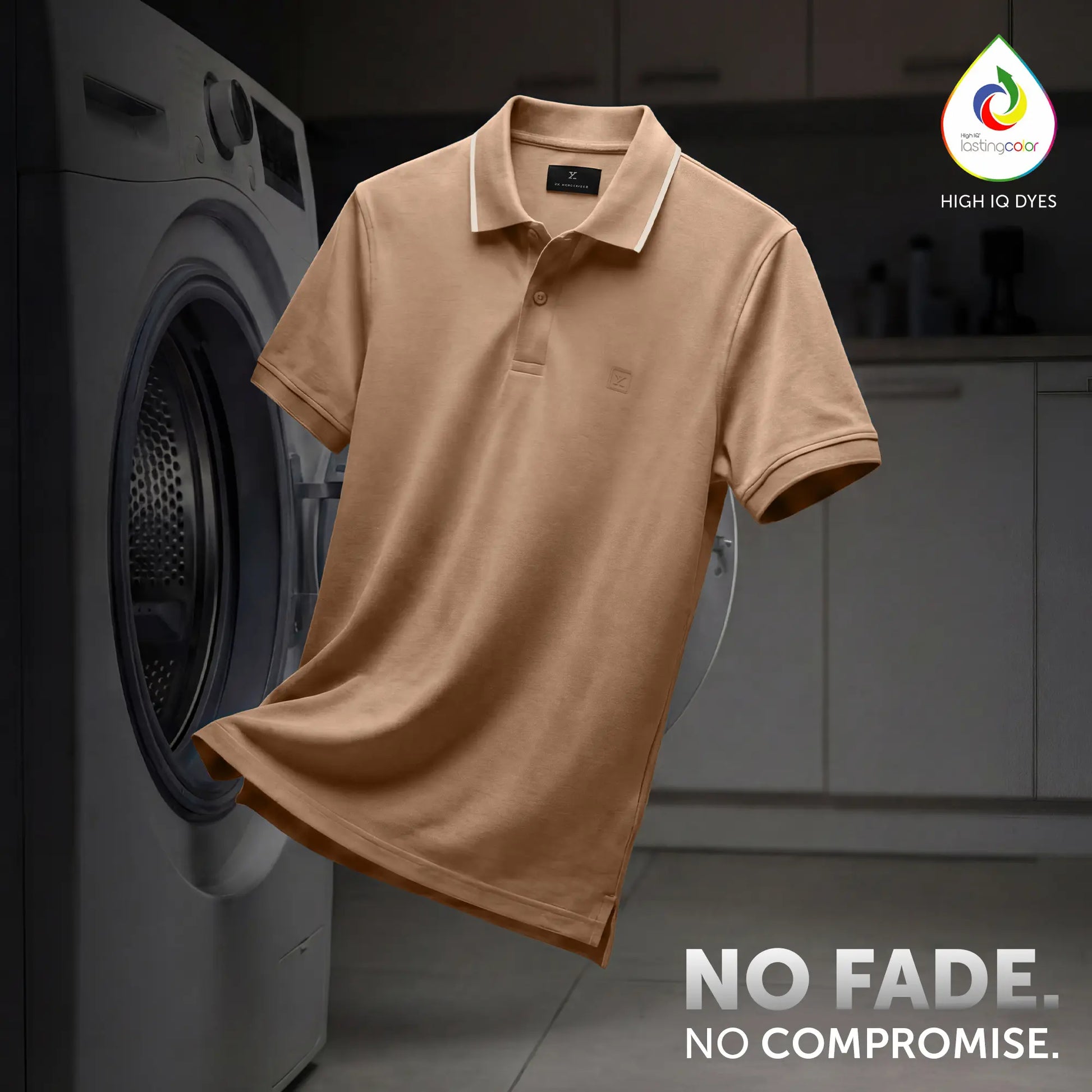 Pique Polo T-shirt - Mocha Brown
