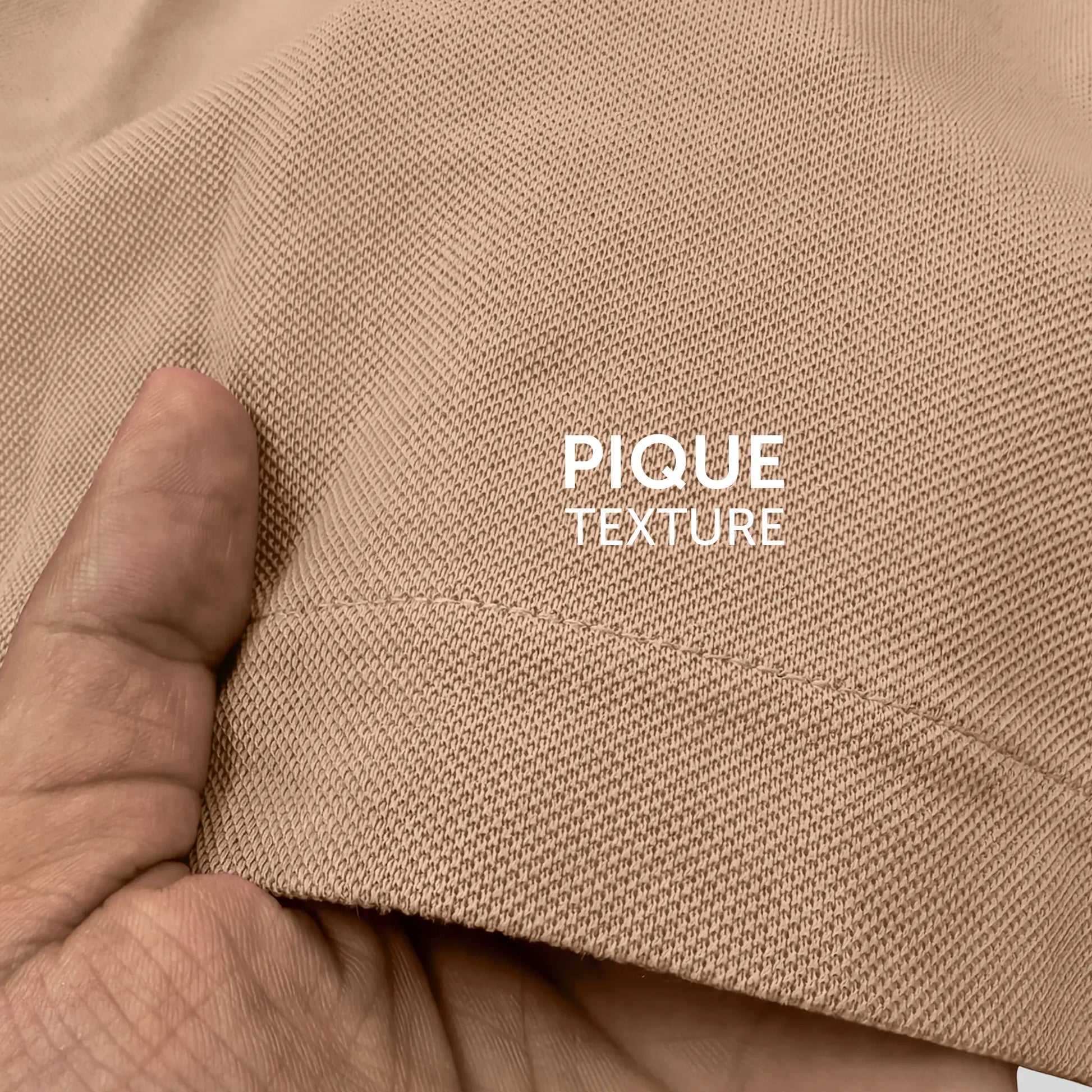 Pique Polo T-shirt - Mocha Brown