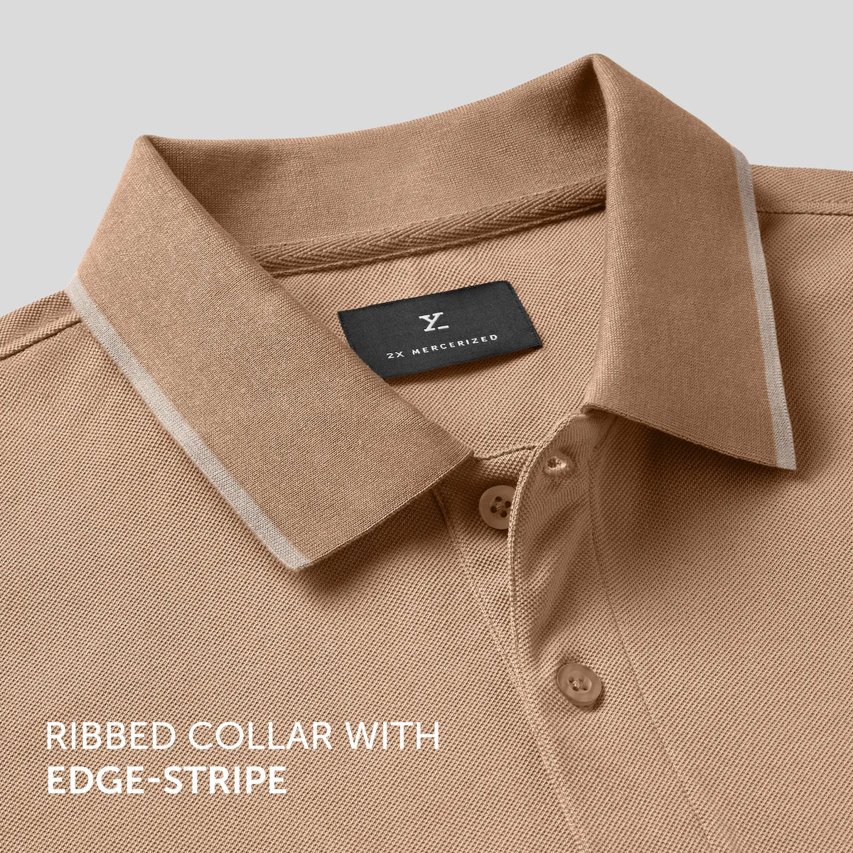 Pique Polo T-shirt - Mocha Brown