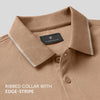 Pique Polo T-shirt - Mocha Brown