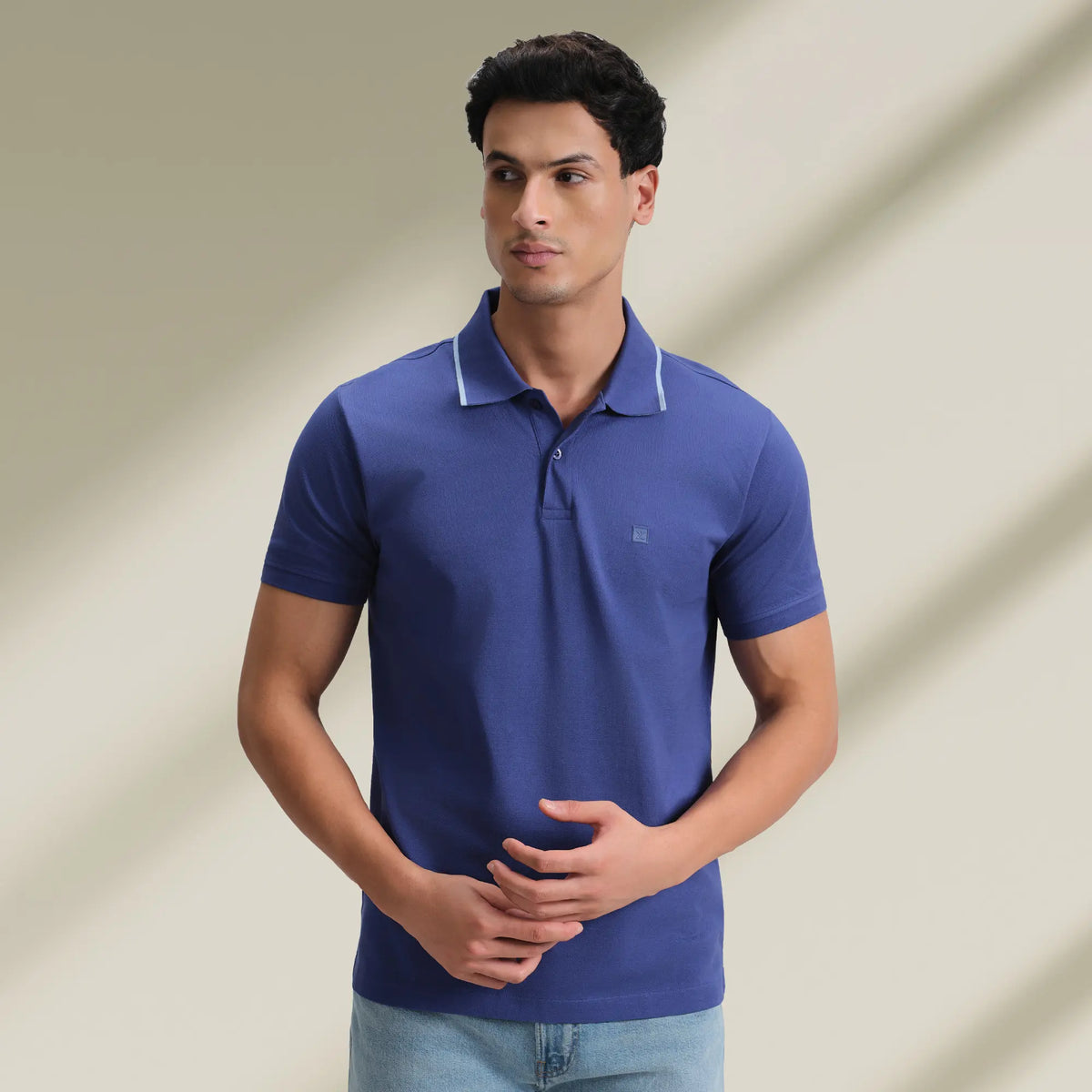 Pique Polo T-shirt - Iris Blue